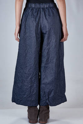 pantalone ampio in denim di cotone lavato leggero - DANIELA GREGIS 