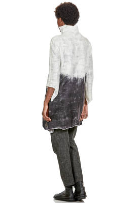 long sweater in nuno felt of silk chiffon and merino wool - EMANUELA ROVIDA 
