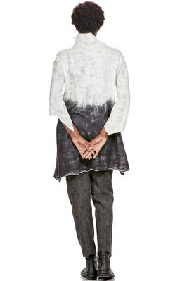 long sweater in nuno felt of silk chiffon and merino wool - EMANUELA ROVIDA 