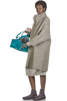 borsa shopper in pelle laccata di vacchetta - ZILLA 