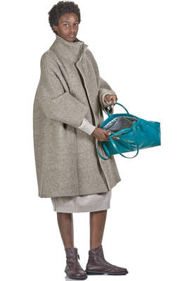 borsa shopper in pelle laccata di vacchetta - ZILLA 