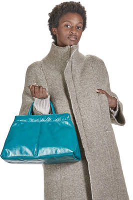 borsa shopper in pelle laccata di vacchetta - ZILLA 
