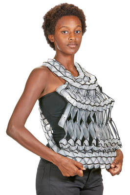 NOIR KEI NINOMIYA Short sculpture Waistcoat Made Of Tubular