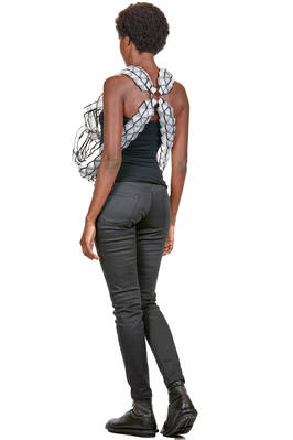short 'sculpture' waistcoat made of tubular and transparent polyester tapes - NOIR KEI NINOMIYA 