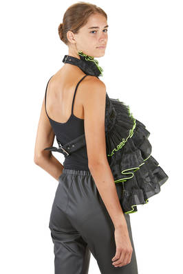'sculpture' top / vest in polyester organza on polyester mesh - NOIR KEI NINOMIYA 