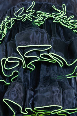 'sculpture' top / vest in polyester organza on polyester mesh - NOIR KEI NINOMIYA 