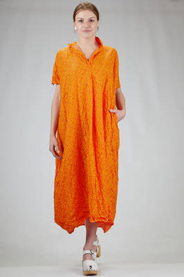 long and wide dress in Londoner liberty washed cotton  - 195