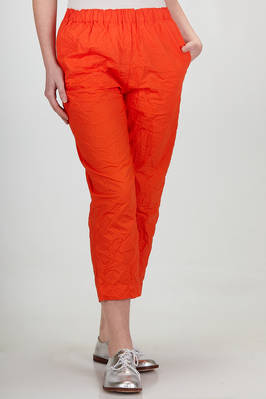 cigarette trousers in washed cotton sateen  - 195