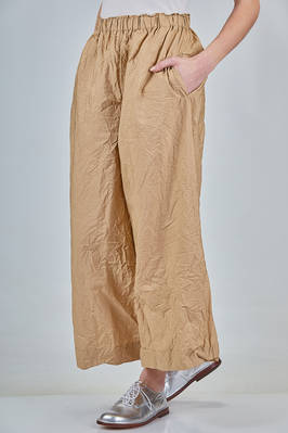 pantalone ampio in satin di cotone lavato - DANIELA GREGIS 