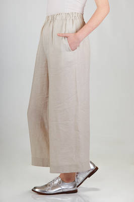 pantalone ampio in tela leggera di lino fiammato - DANIELA GREGIS 