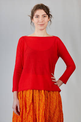 Daniela Gregis boat-neck cotton jumper - Blue