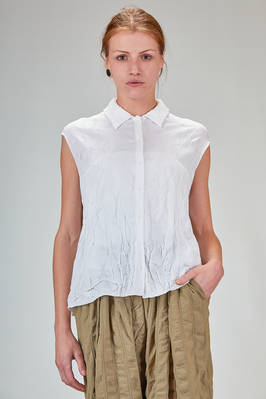 straight hip-length t-shirt in silk and cotton knit  - 227