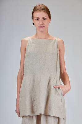 long top in linen, cashmere and silk  - 227
