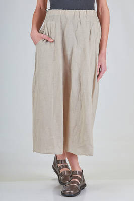 wide longuette skirt in cashmere and silk knit  - 227
