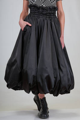 long and wide 'sculpture' skirt in polyester satin  - 381