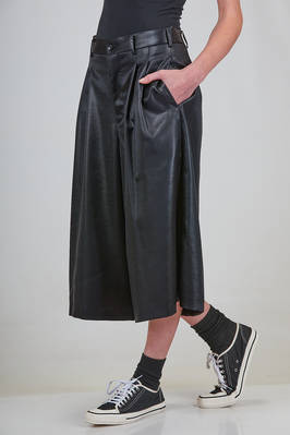 pantalone ampio, asciutto sul bacino in twill lucido di triacetato - COMME des GARÇONS - COMME des GARÇONS 
