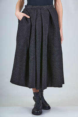 'sculpture' circle skirt, longuette, polyester jacquard, silk, acrylic and nylon  - 157