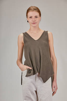 hip-length top in cotton jersey  - 161