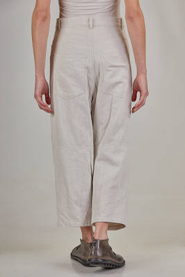 jeans 5 tasche in denim leggero di cotone e lino lavato - FORME D' EXPRESSION 