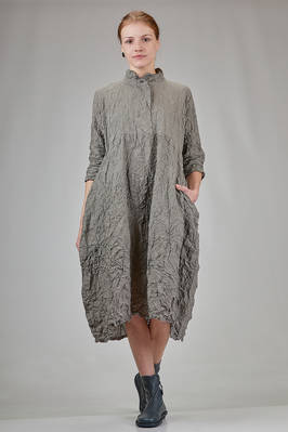 wide longuette dress in organic cotton and nylon  - 123
