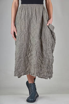 long wide skirt in organic cotton and nylon  - 123