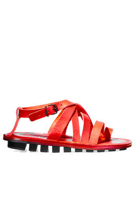 CRETE sandals in soft cowhide and classic rounded rubber sole  - 383