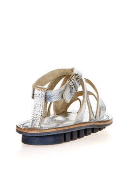 sandalo CRETE in pelle di vacchetta metallizzata e classica suola rotonda in gomma - TRIPPEN for IVO MILAN 