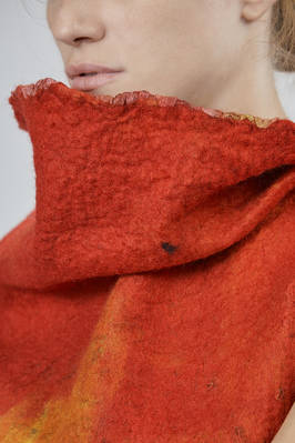 maglia a rettangolo asimmetrico in nuno-feltro di lana merino e seta - AGOSTINA ZWILLING 