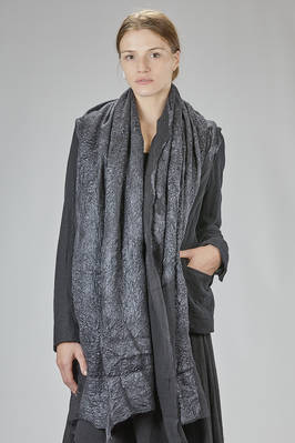 long and wide scarf in silk nuno-felt  - 379