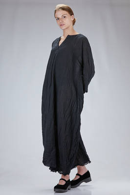 abito lungo e ampio in garza di lana lavata - DANIELA GREGIS 