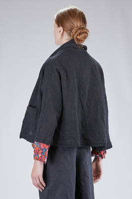 giacca/camicia al fianco in garza di lana lavata - DANIELA GREGIS 