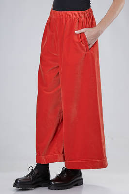pantalone ampio in velluto di cotone lavato - DANIELA GREGIS 