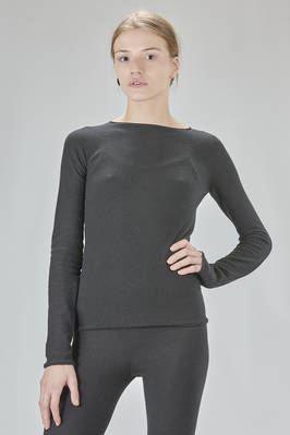 hip-length cashmere sweater in stockinette stitch knit  - 195