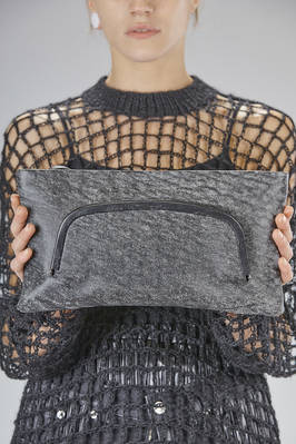rectangular pouch in shaded sheep leather nappa  - 386