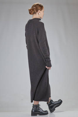 abito lungo in maglia melange di cachemire, seta e poliestere - BOBOUTIC 