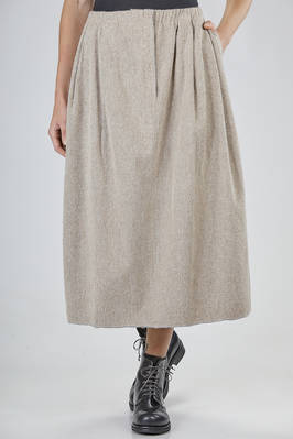 DANIELA GREGIS - Calf Length Skirt In Wool Gauze And Silk Crêpe De ...