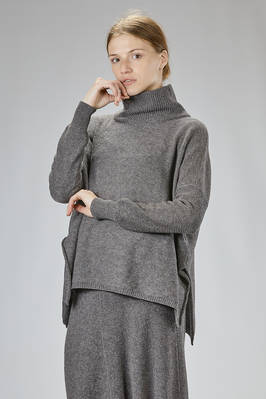 maglia ampia, al fianco in maglia a punto dispari di lana vergine - FORME D' EXPRESSION 