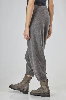 pantalone sarouel ampio in maglia di lana vergine - FORME D' EXPRESSION 