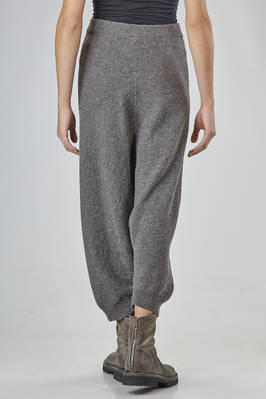 pantalone sarouel ampio in maglia di lana vergine - FORME D' EXPRESSION 