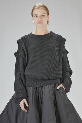 DANIELA GREGIS - Hand Knitted Wide Cardigan In Mohair And Silk :: Ivo Milan