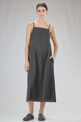 longuette dress in light linen, cotton, silk and cashmere jersey  - 227