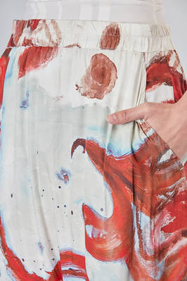 RUNDHOLZ Sarouel Trousers In Multicolor Viscose Canva Ivo Milan