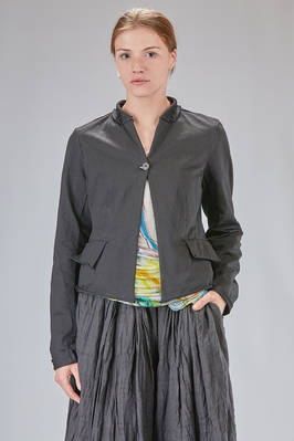short and lean jacket in cotton drill  - 398