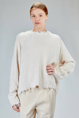 RUNDHOLZ DIP - Long And Wide Sweater In Heavy Silk Jersey :: Ivo Milan