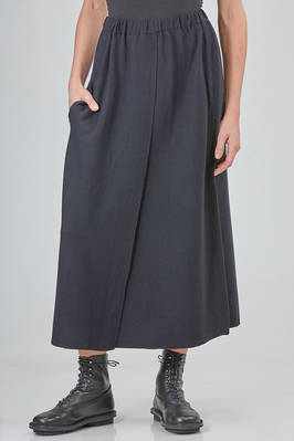 longuette skirt, straight in light wool knit  - 227