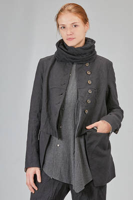 neck warmer in embossed virgin wool jersey  - 161
