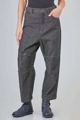 5-pockets trousers in cotton, wool and polyamide denim  - 161