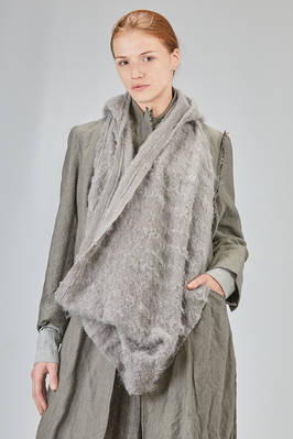 big scarf in virgin wool, mohair and polyamide knit  - 163