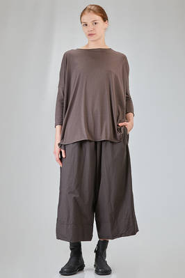 long and wide t-shirt in light and soft cotton and elastan jersey - ALBUM DI FAMIGLIA 