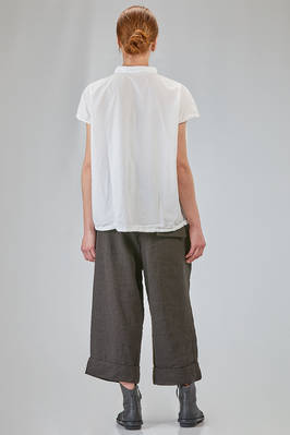 hip-lenght shirt, soft, in washed cotton 'pelle ovo' - ALBUM DI FAMIGLIA 
